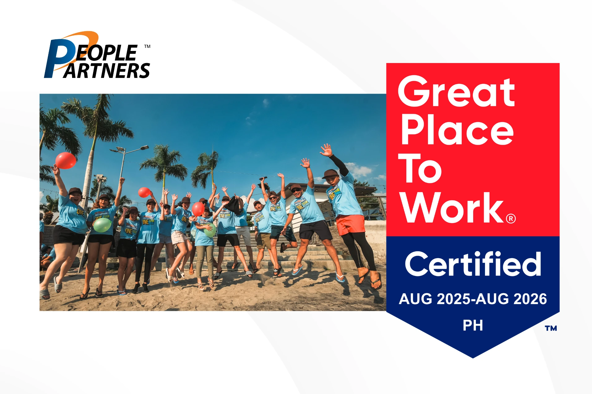 PeoplePartners BPO Team Great Place To Work Certification